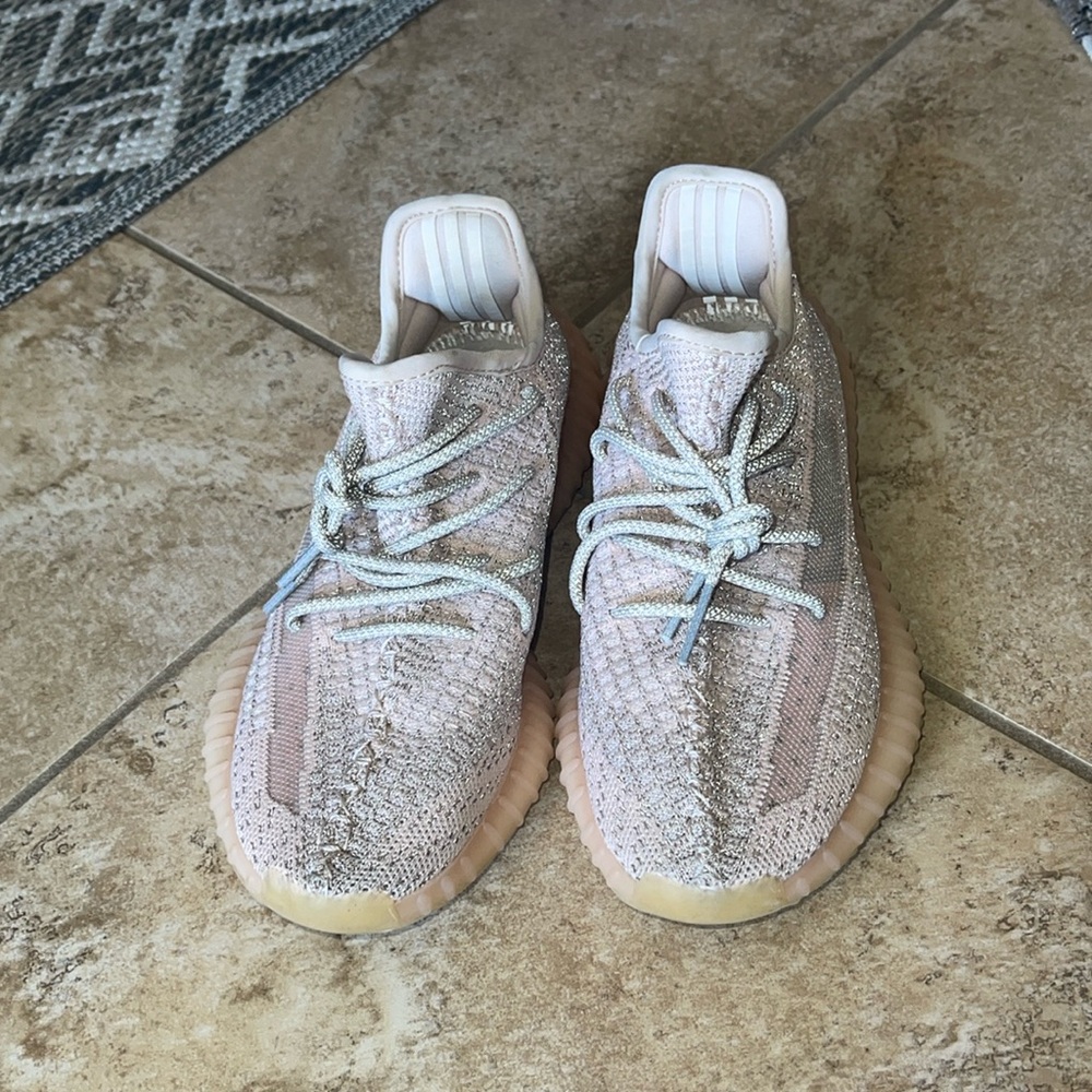 Womens light pink mesh sneakers